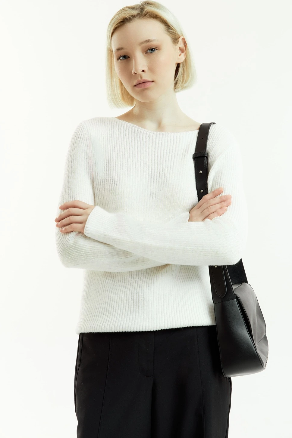 Джемпер белый для женщин 43165-4 60