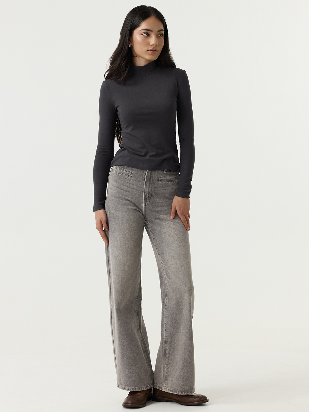 Лонгслив темно-серый для женщин 48128-12 59