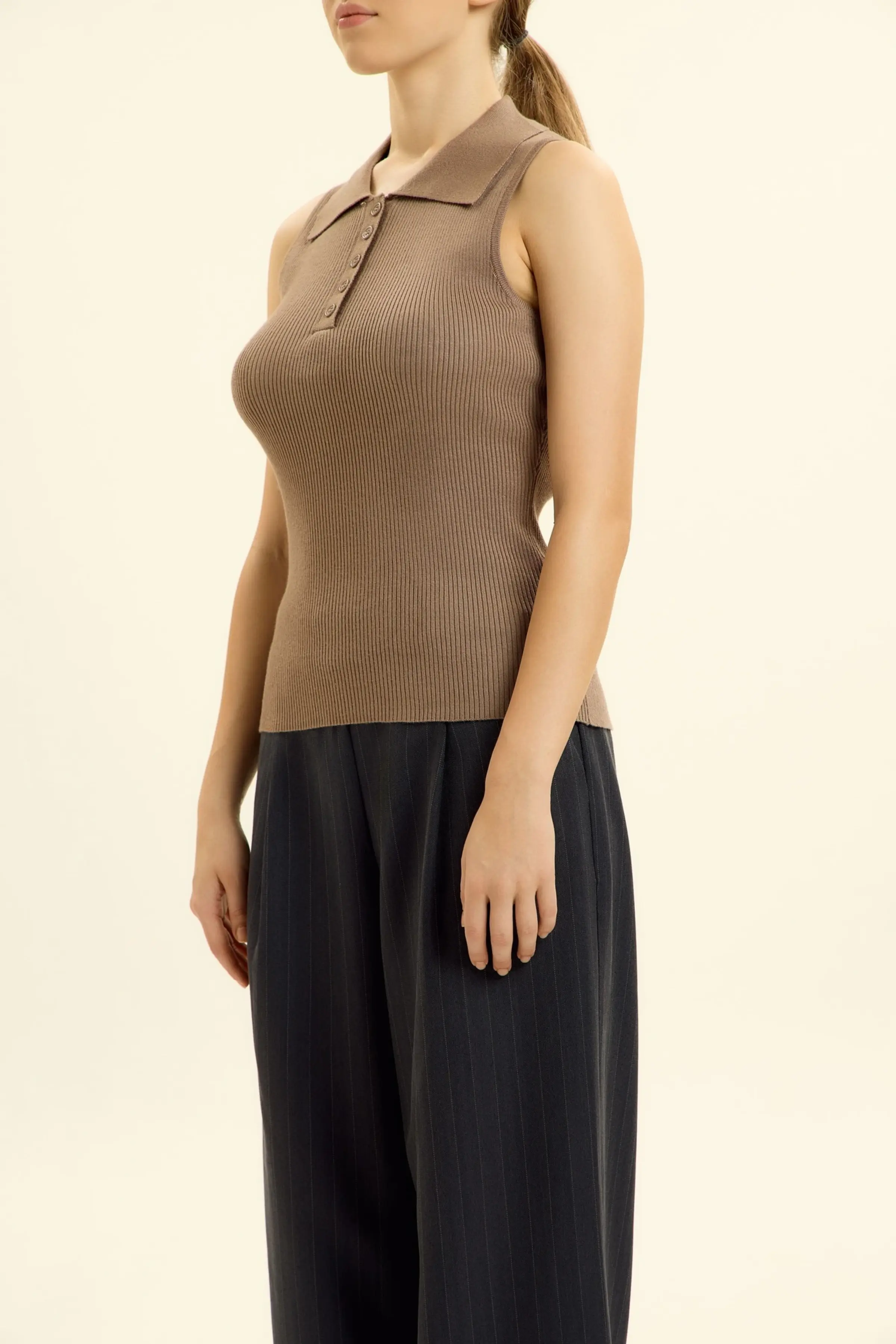 Джемпер коричневый для женщин 46238-13 60