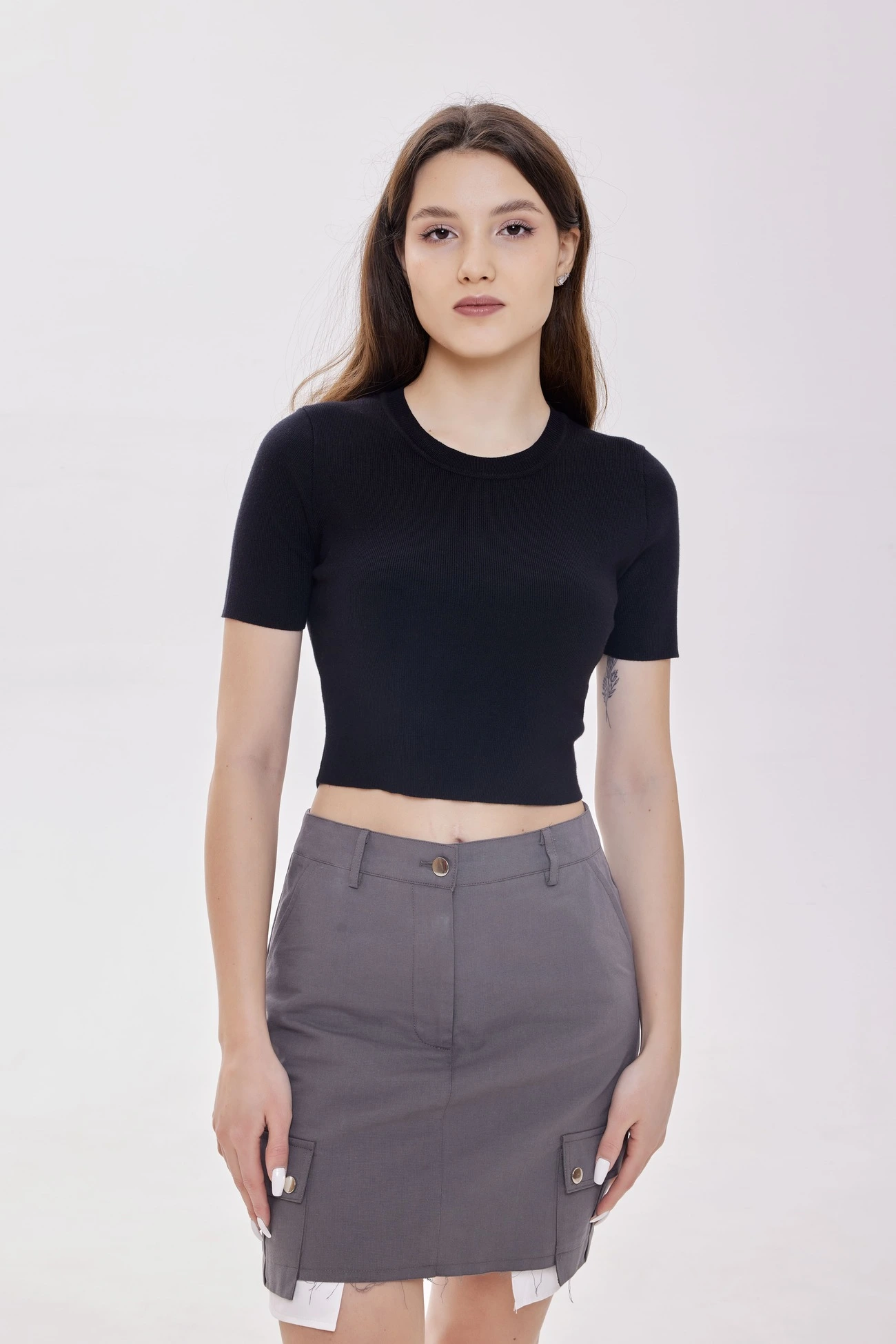 Джемпер черный для женщин 40198-1 60