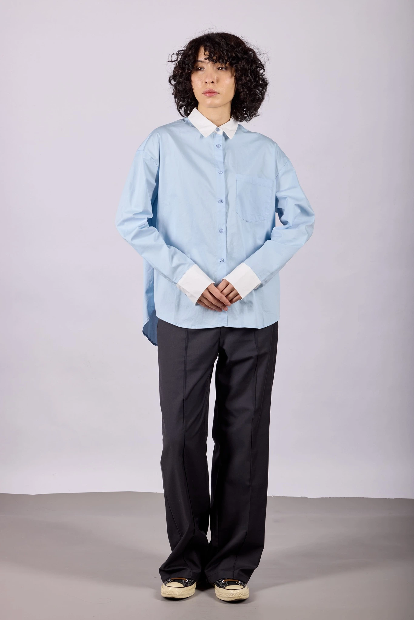 Рубашка голубой для женщин 44136-10 66