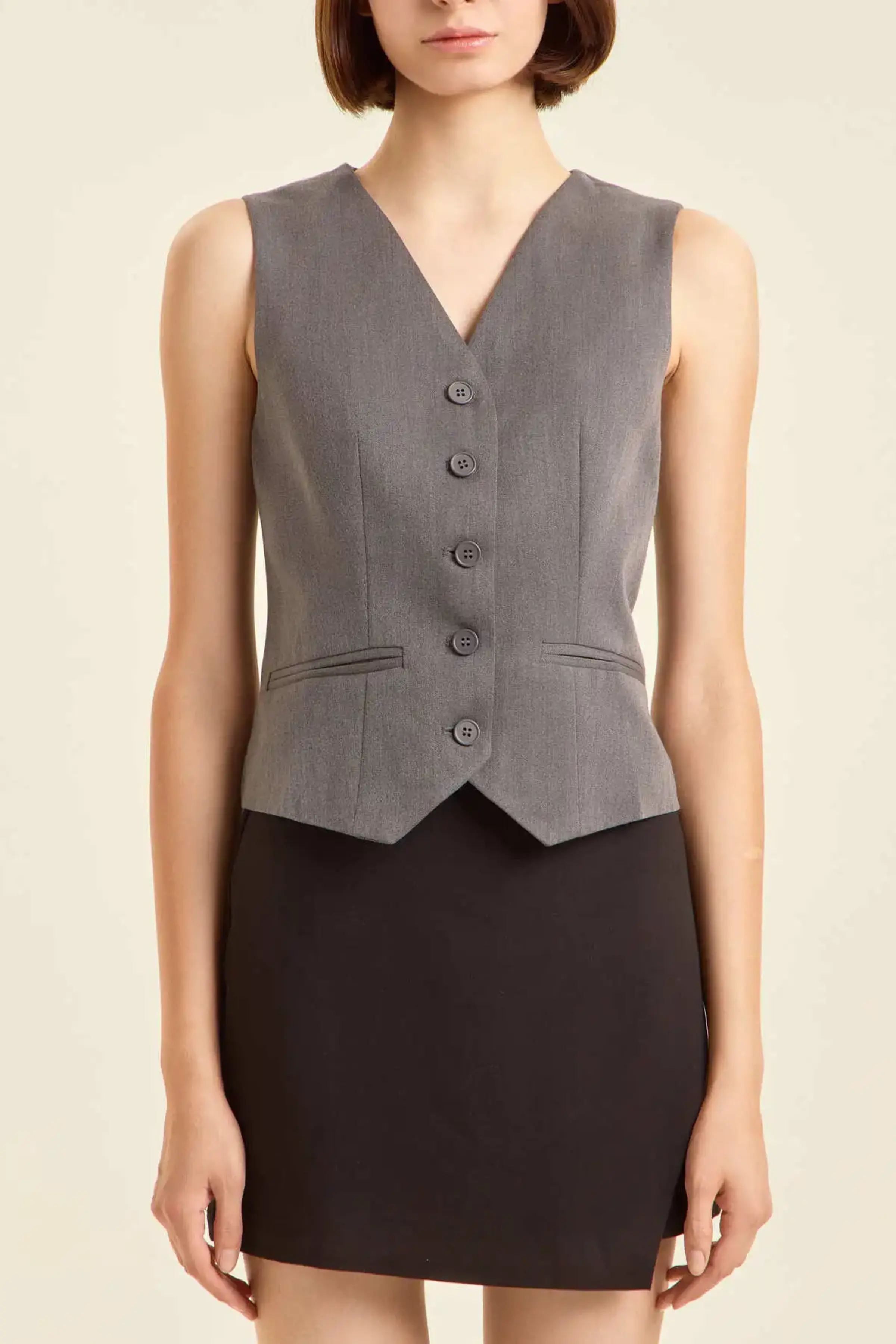 Жилетка темно-серый для женщин 47237-12 68