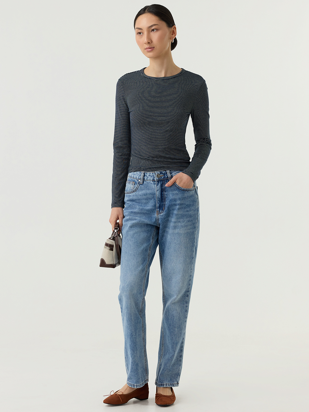 Лонгслив синий для женщин 48191-65 59