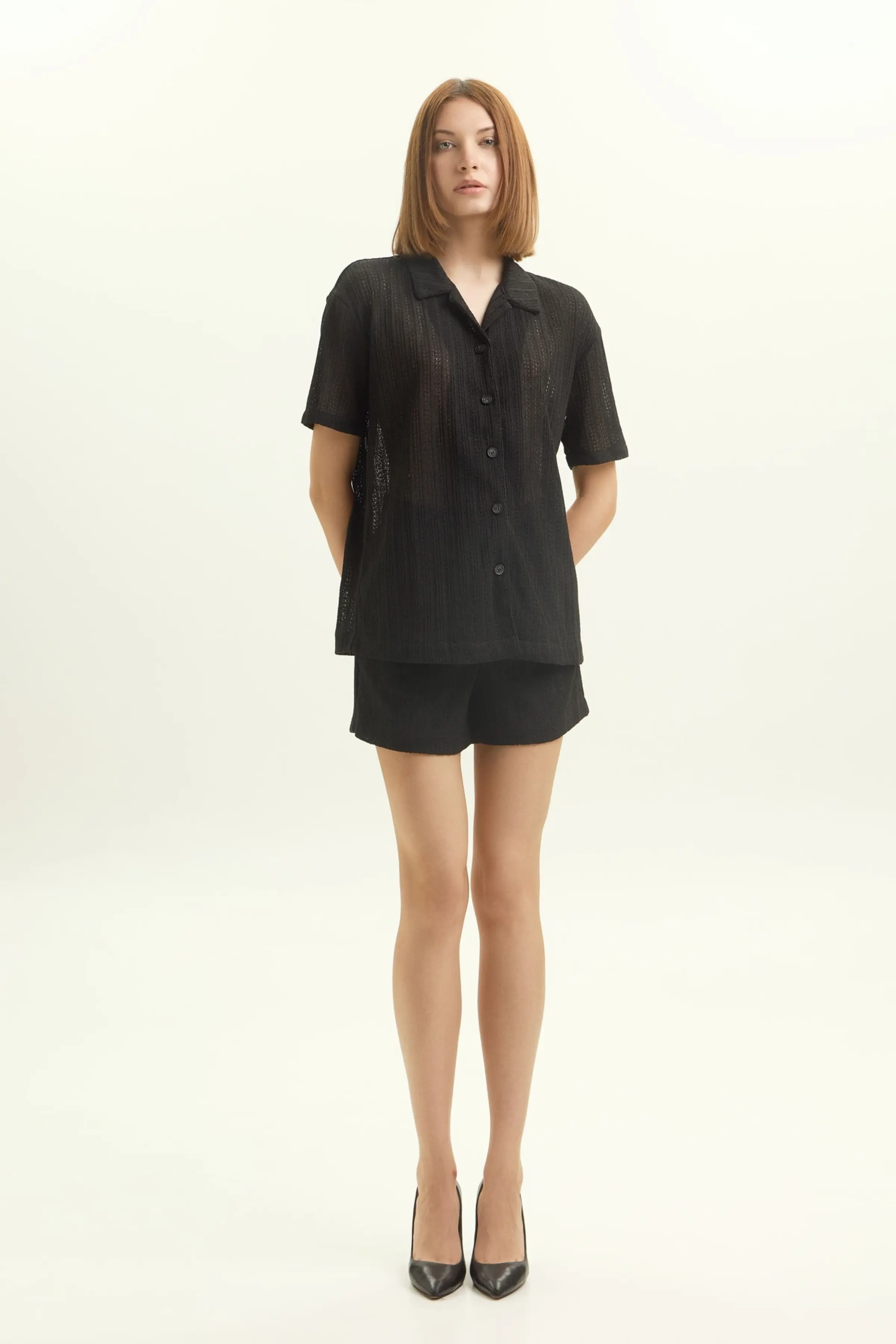 Шорты черный для женщин 45297-1 57