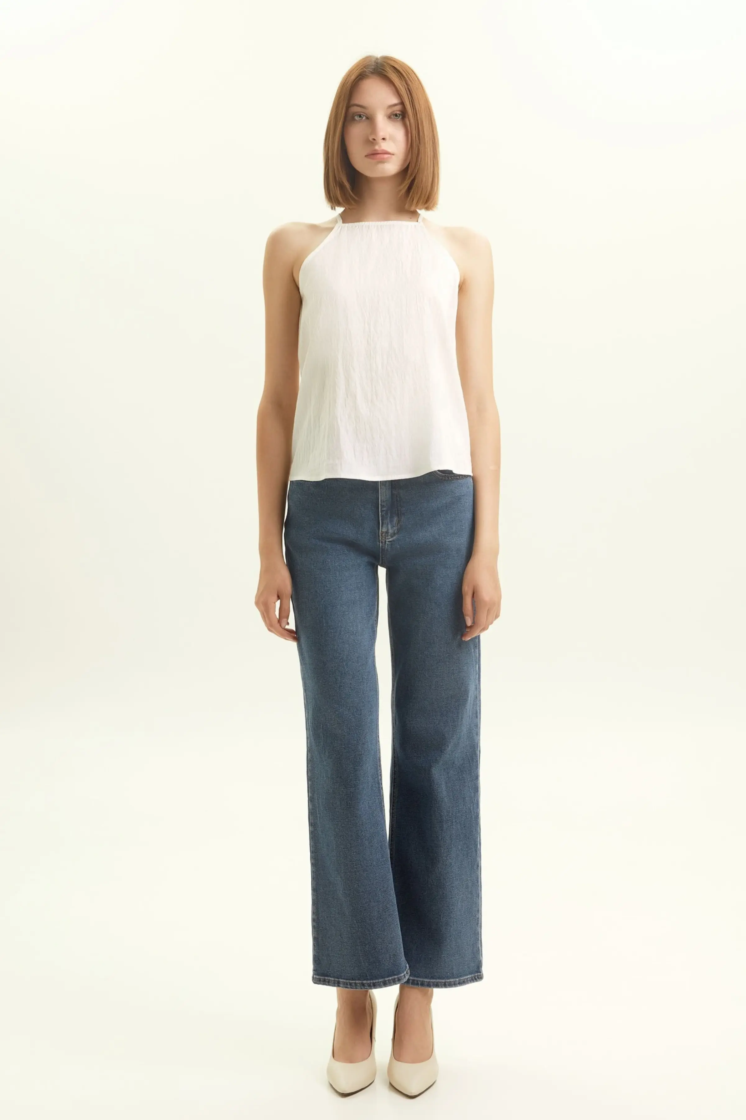 Топ белый для женщин 45135-4 46