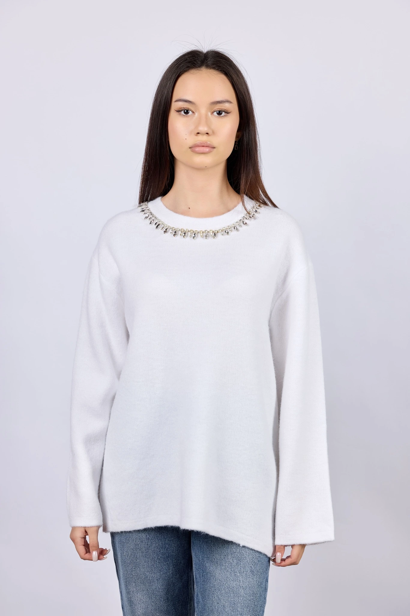 Свитер белый для женщин 43215-4 65