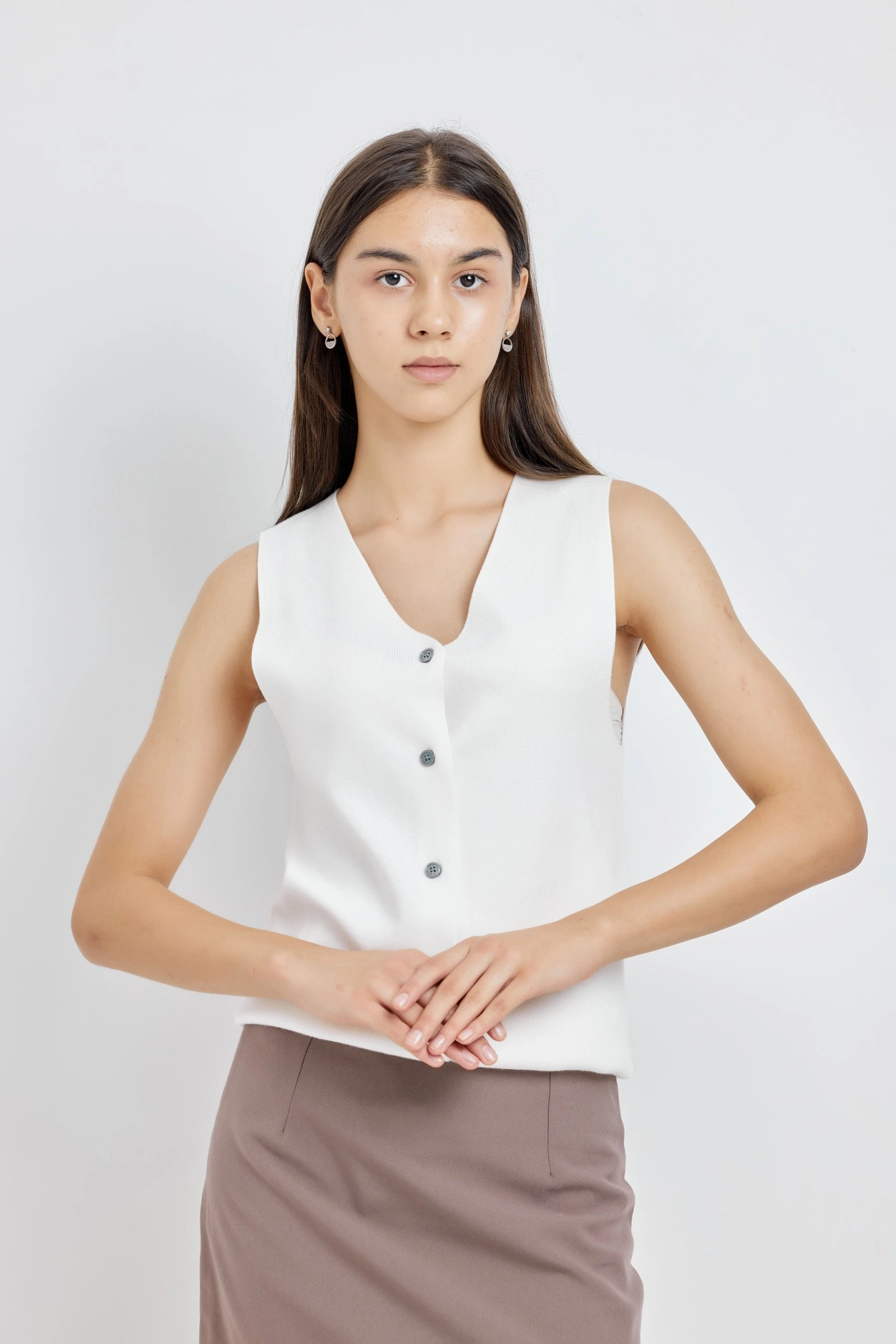 Жилетка белый для женщин 42267-4 68