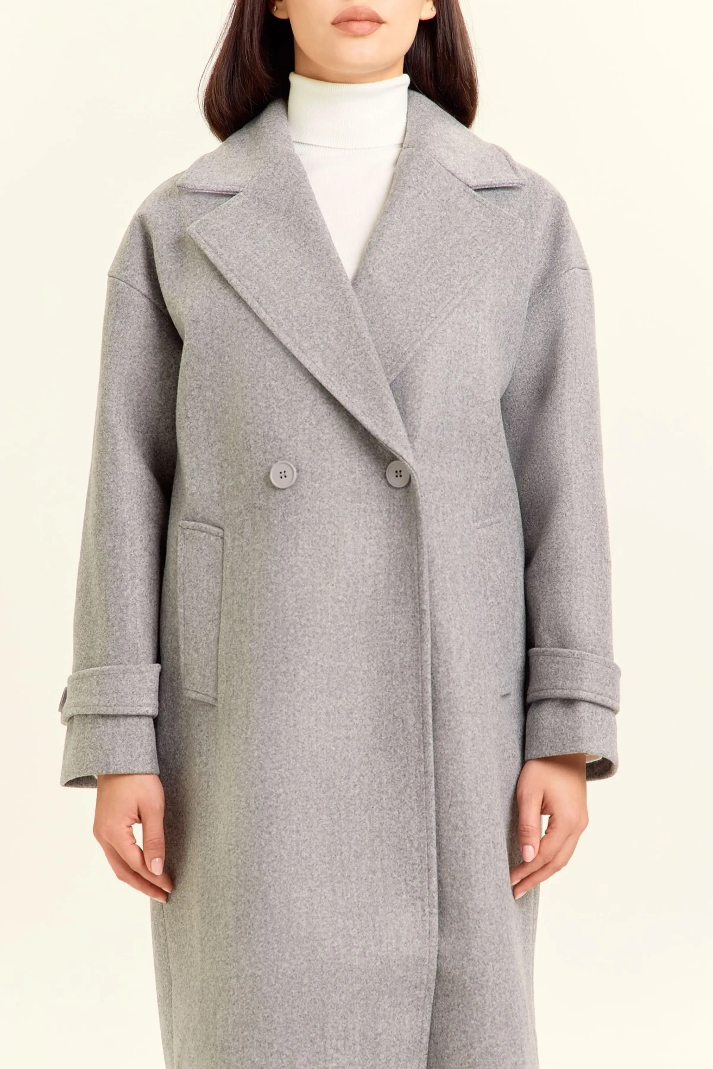 Пальто серый для женщин 47112-61 53