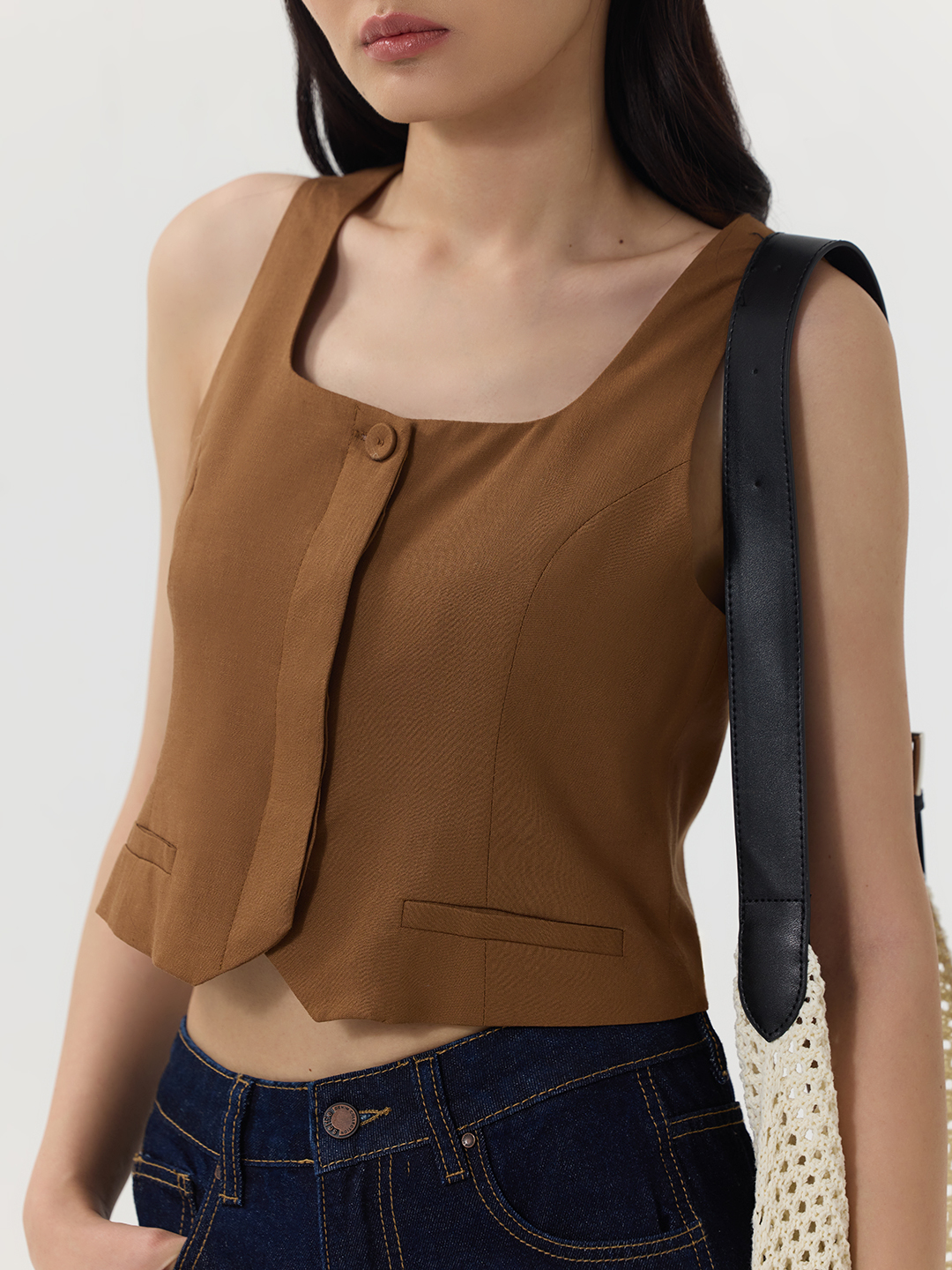 Жилетка коричневый для женщин 49200-13 68