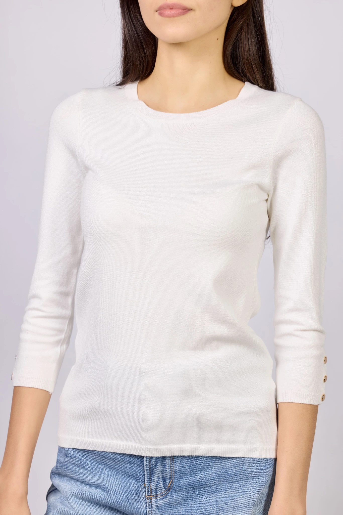 Джемпер белый для женщин 42258-4 60