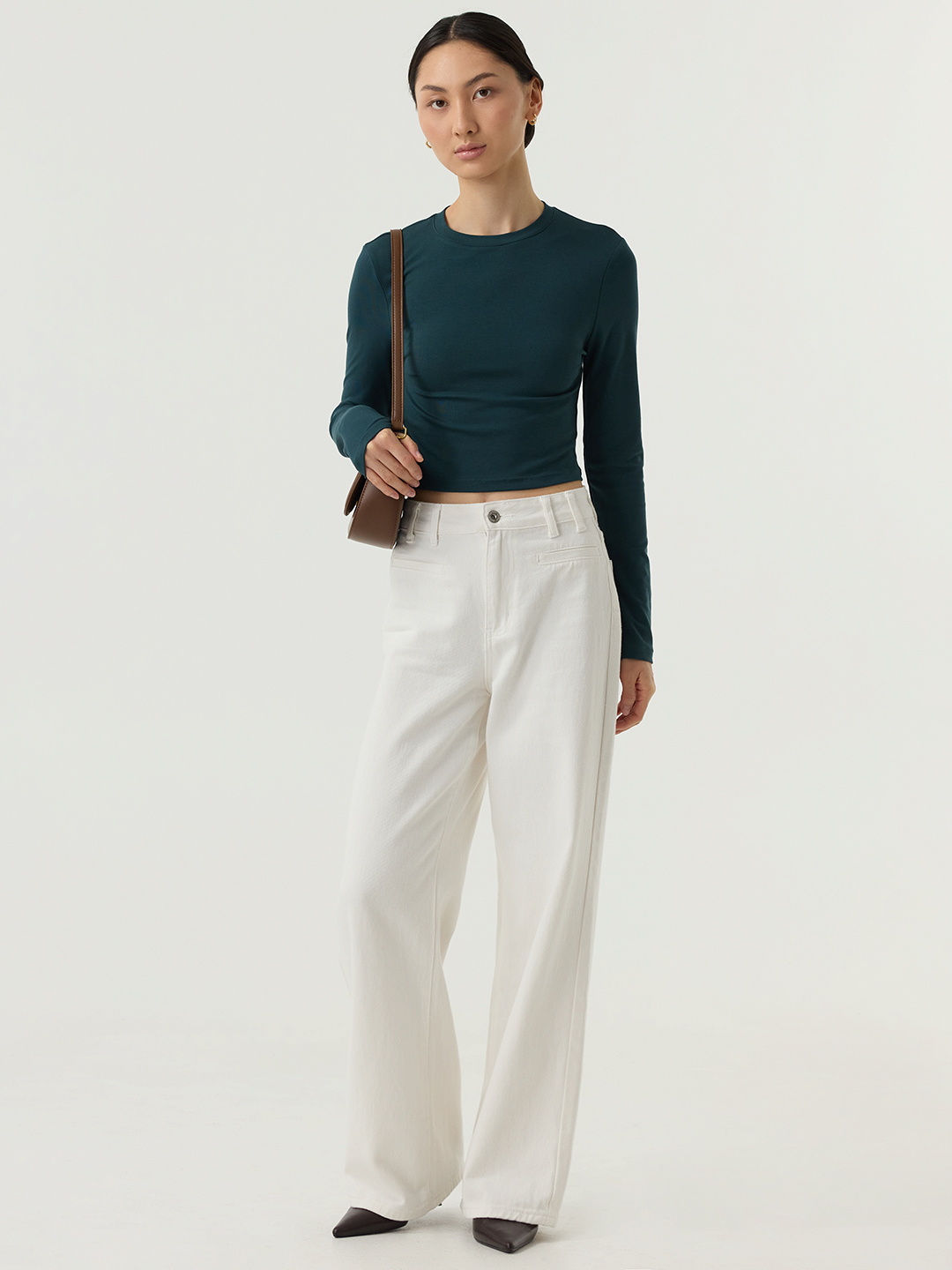 Лонгслив бирюзовый для женщин 48267-26 59