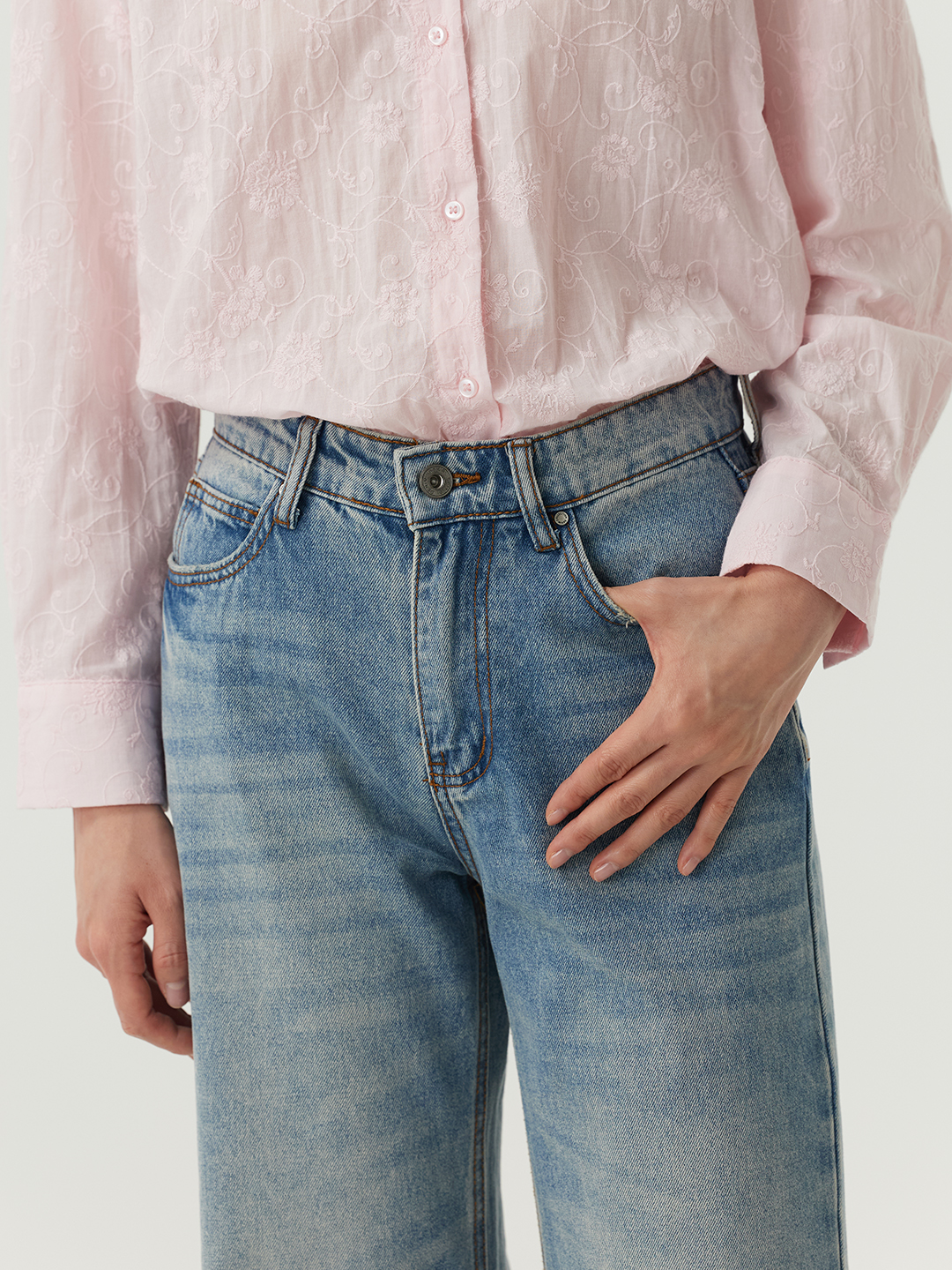 Джинсы голубой для женщин 48286-10 74