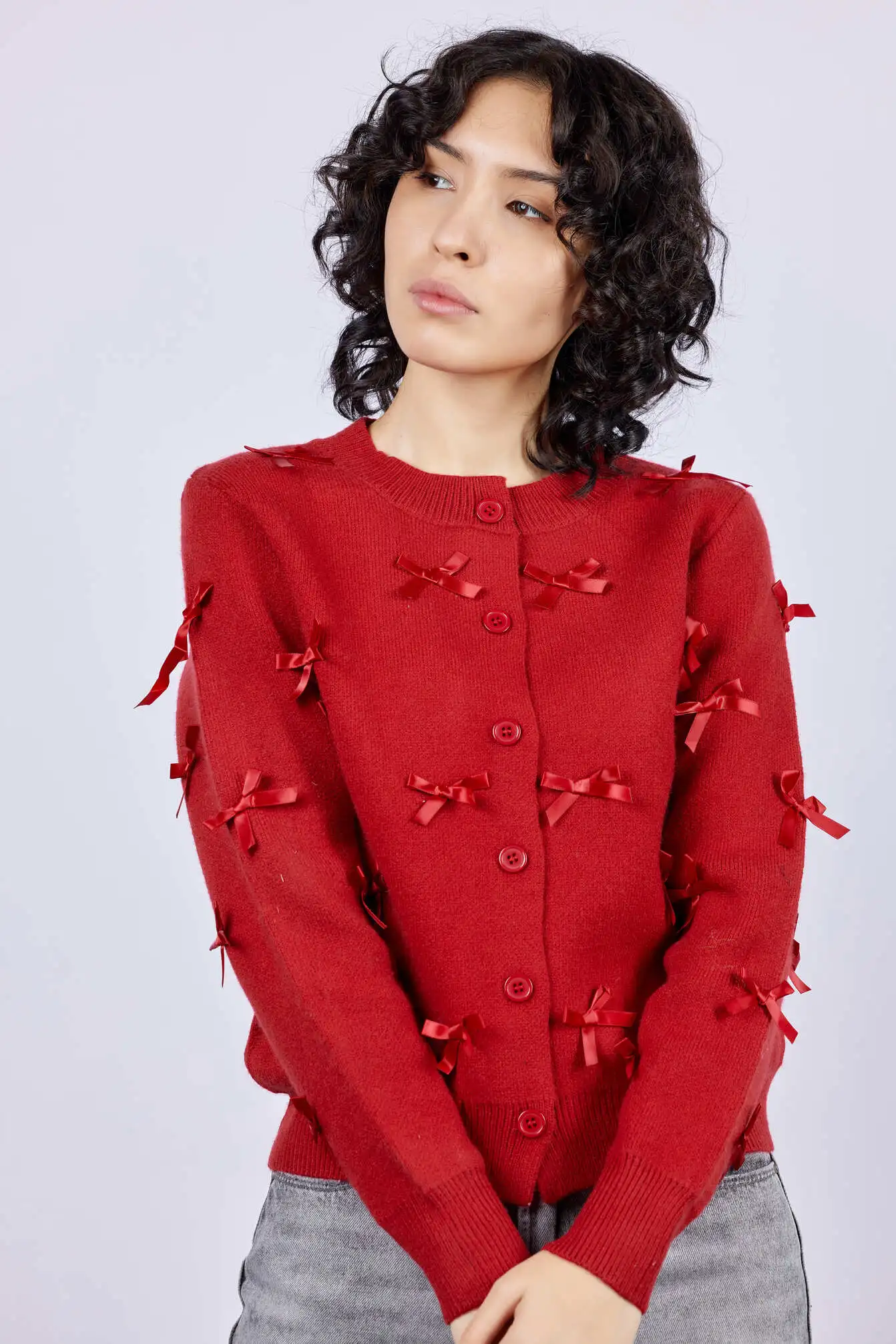 Кардиган красный для женщин 43202-7 50