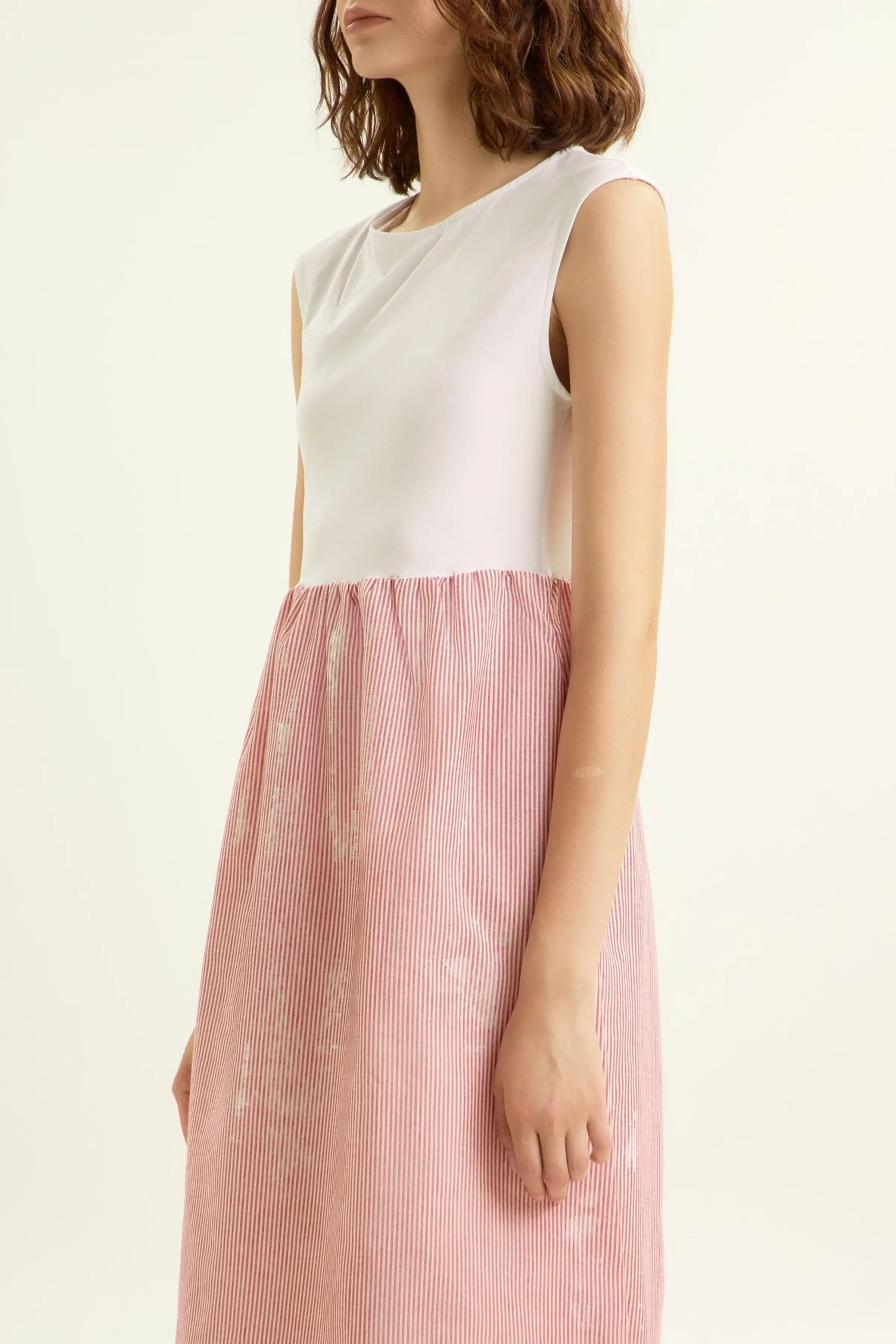 Платье бело-красная полоска для женщин 45200-50 54